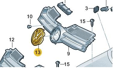 Front ‘VW’ Emblem