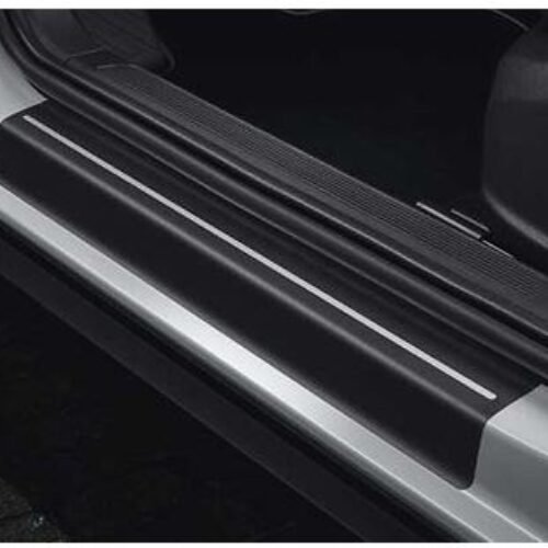 T-Roc Door Sill Protection Film – Black/Silver