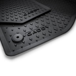 Caddy V – All-weather rubber mat set, rear