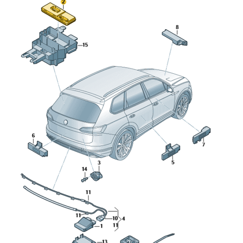 Control Unit for Tailgate – 4M0 959 107 C
