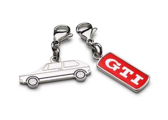 2 Piece Golf 1 and GTI Charm Set